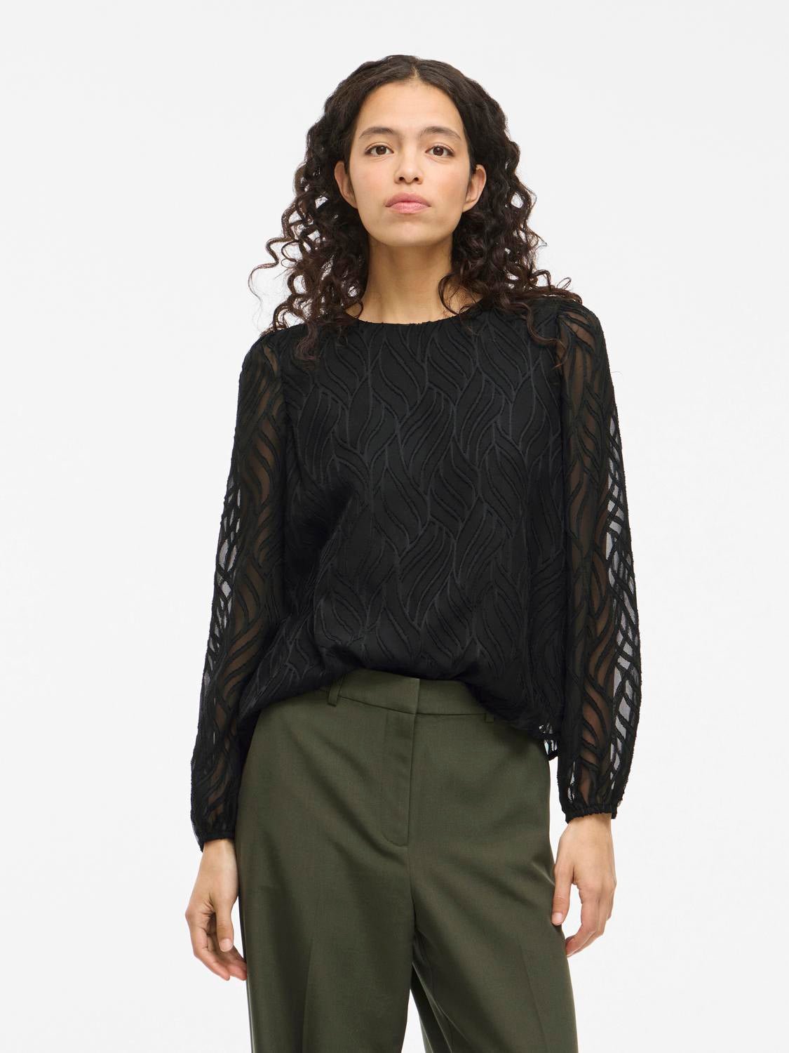 VIMIKA Top - Black Beauty - VERO MODA & VILA Bergvik